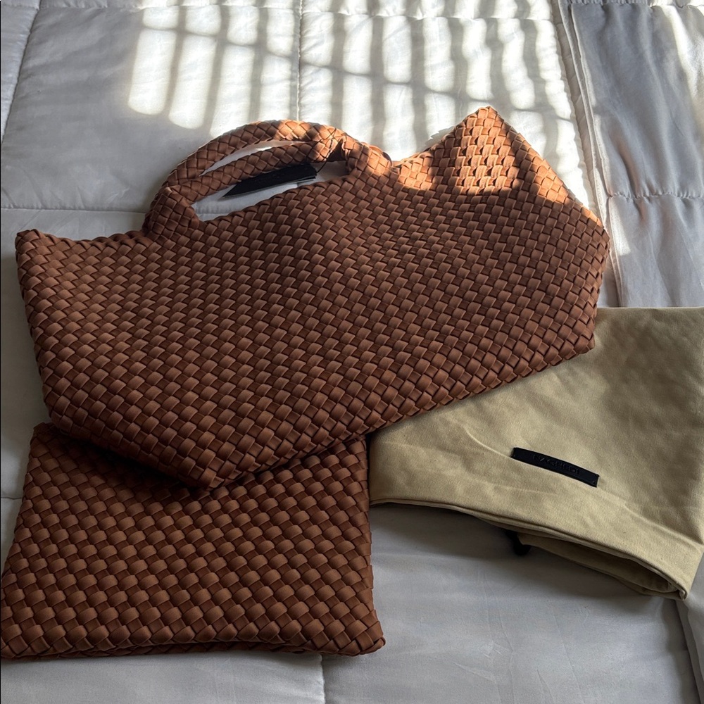 NWT Naghedi St. Barth’s Tote - Medium Cocoa